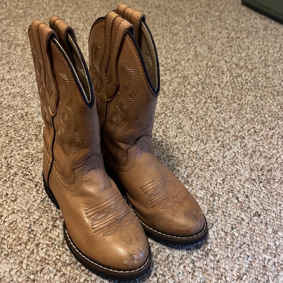 Girls tan cowgirl boots - Picture 2 of 3